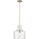 Santorini 1 Light 11 inch Modern Gold Pendant Ceiling Light